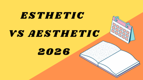 Esthetic vs Aesthetic